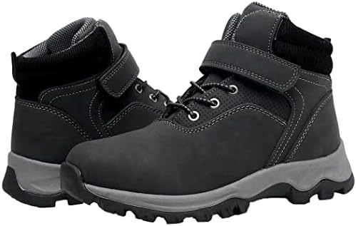 Dirafy Kids Boys Outdoor Hiking Boots - Unisex Child Water Resistant Non Slip Athletic Ankle Boots