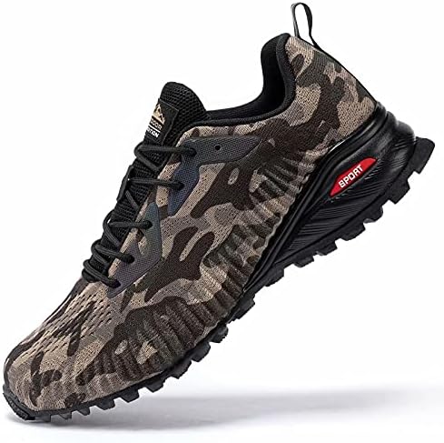 Kricely Men's Trail Running Shoes Fashion Walking Hiking Sneakers for Men Tennis Cross Training Shoe Outdoor Snearker Mens Casual Workout Footwear