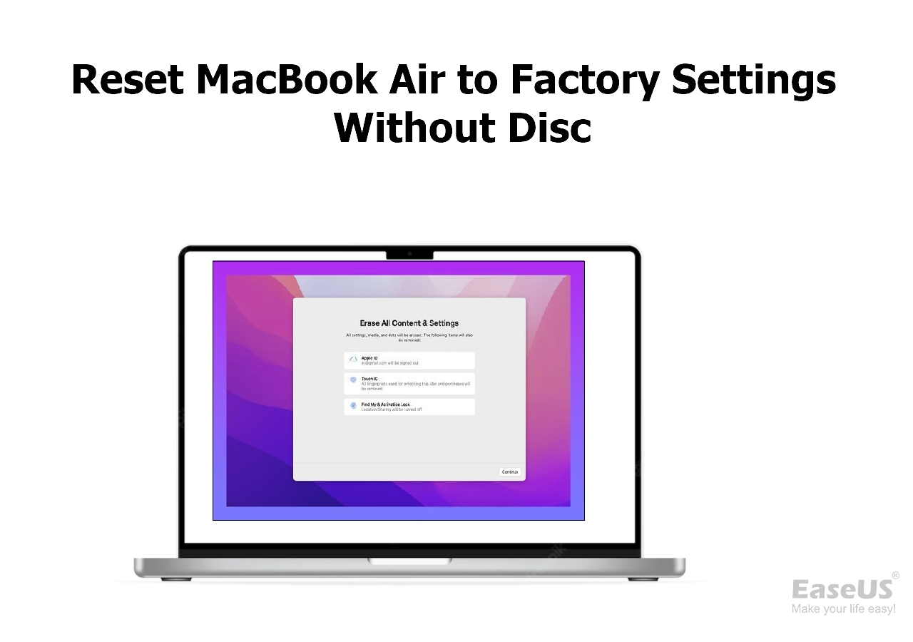How to Reset Macbook Air to Factory Settings Without Disc