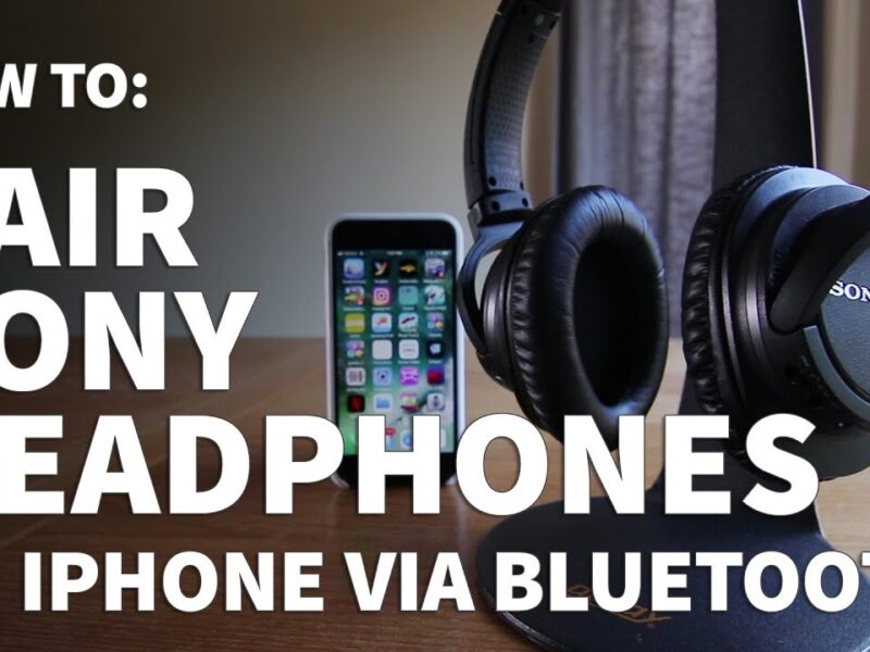 How to Connect Sony Headphones to Iphone