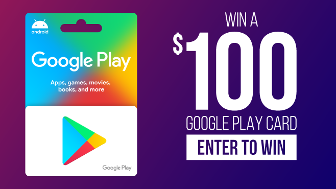 $100 Google Play Gift Card Giveaway